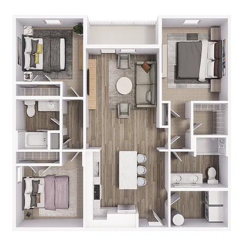 Floor plan 3x2 - 1248 sqft