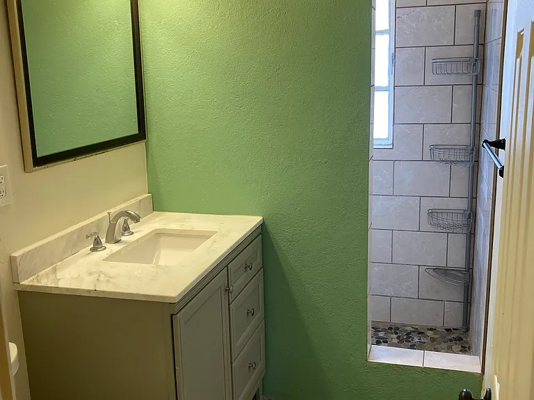 All new fixtures, plumbing and electrical thru remodel - porcelain shower
