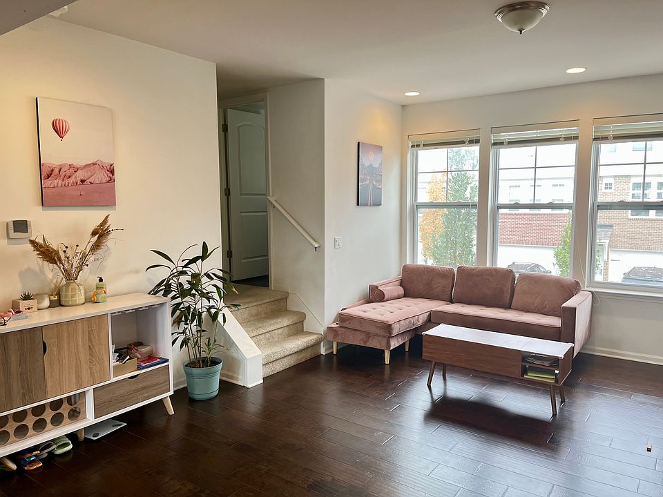 Living room and stairs to the 3rd floor