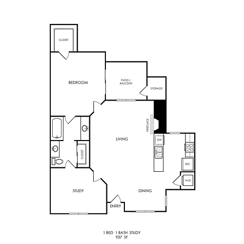 Floor plan B1 Renovated