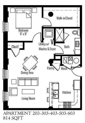 Floor plan 203-603