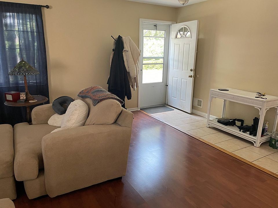 Front door into large living