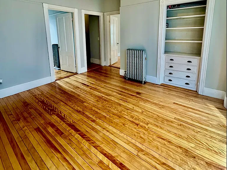 Dining Room with cute built in cabinet!