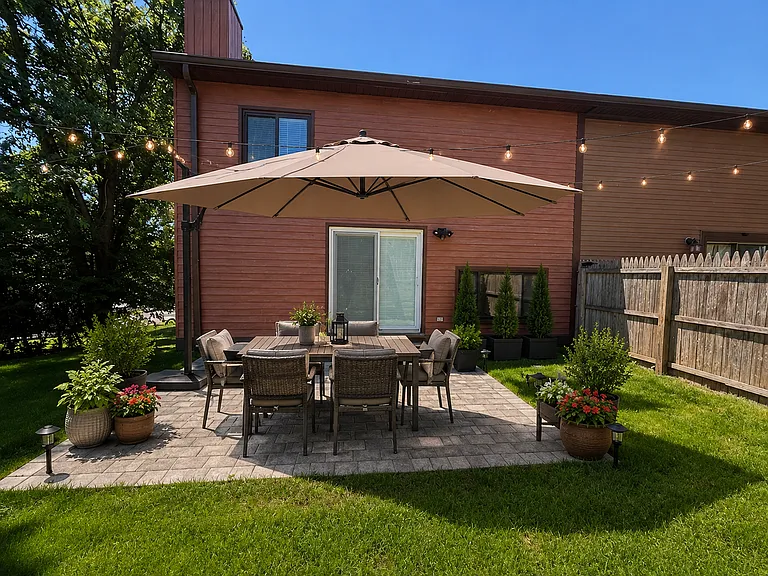 Brand New Outdoor Patio on Corner Lot with plenty of space to relax