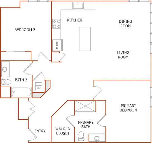 Floor plan 2A 1341