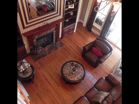 Ariel view of living room