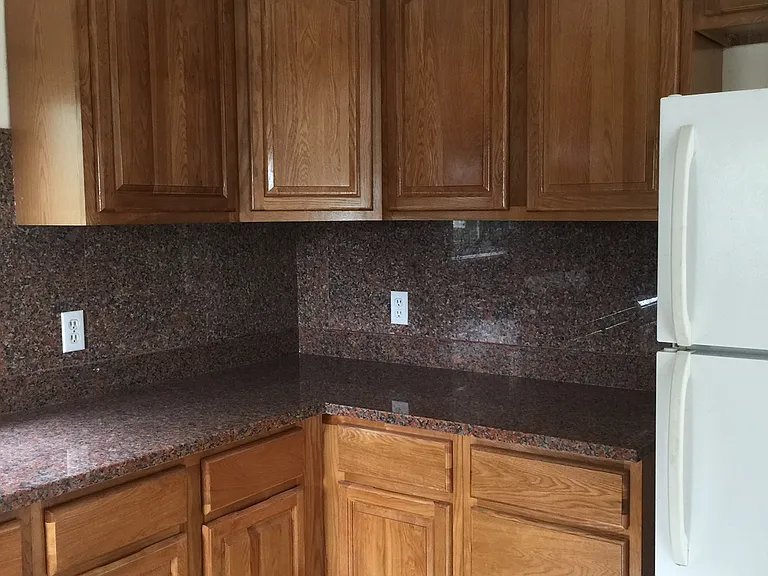 Newer cabinetry with lots of storage spaces