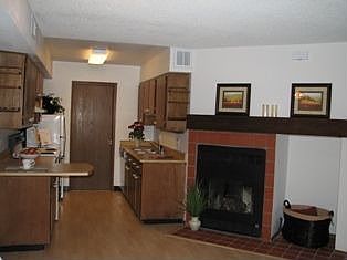 kitchen/fireplace