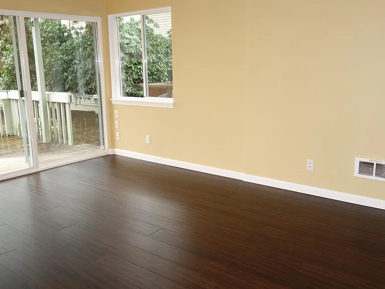 Large, Light and Bright Living Room with Slider to Private Deck