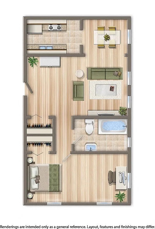 Floor plan 1 Bedroom