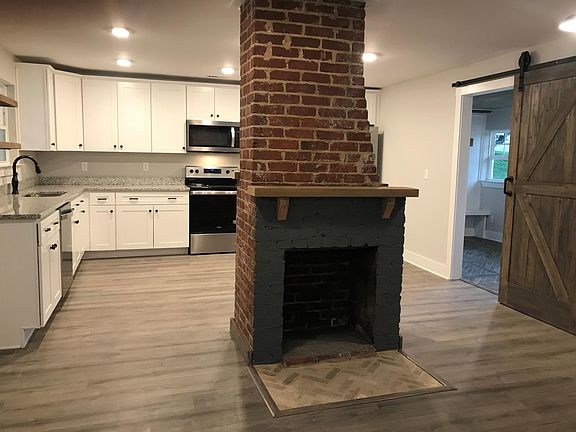 Original 100 year old brick fireplace