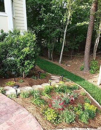 Front Yard - Lighted Pathway