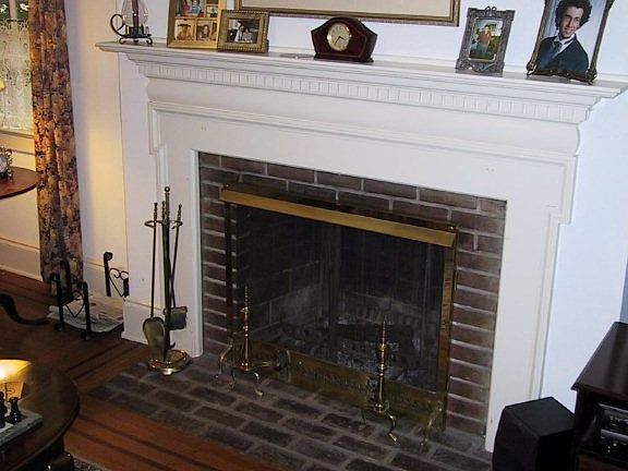 Fireplace close-up