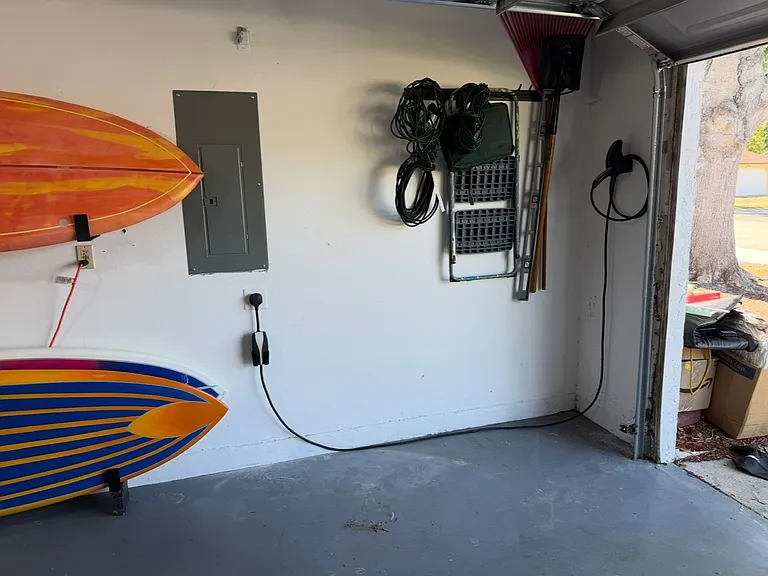 Garage with EV hook up