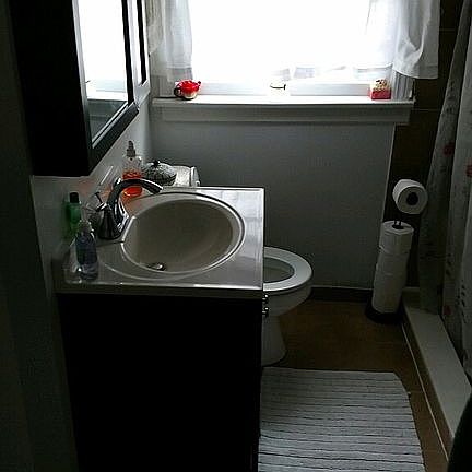 Only bathroom with tiled shower