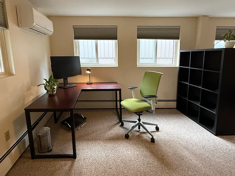Optional office setup in large bedroom
