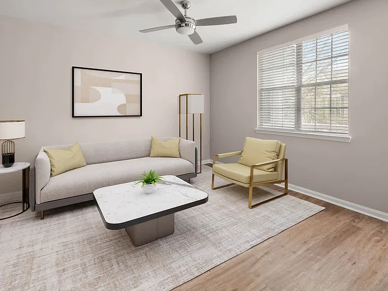 Living Room with Hard Surface Flooring