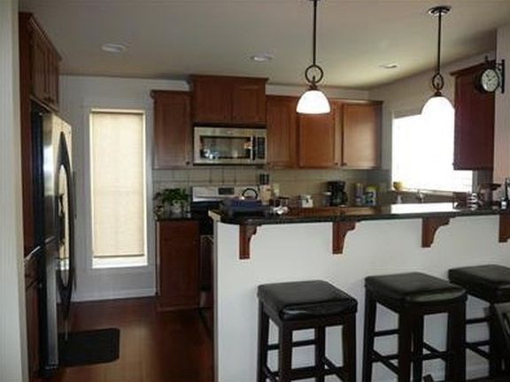 Kitchen with stainless steel appliances