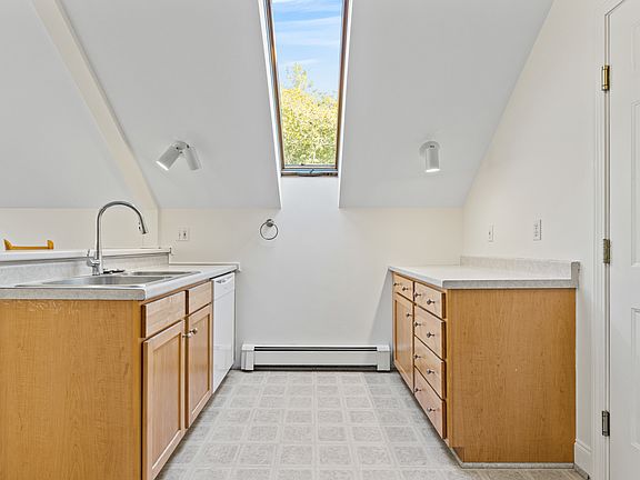 Kitchen with skylight