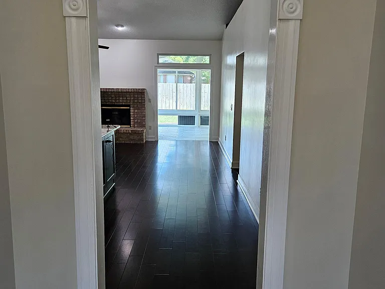 View to kitchen and living area.