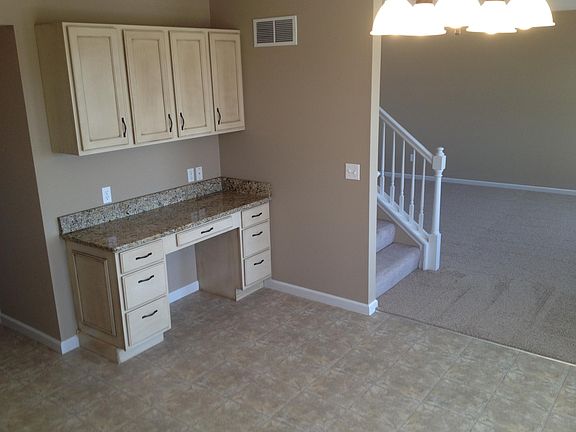 desk in kitchen