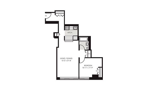 2nd image of 45 Wall St APT 1015