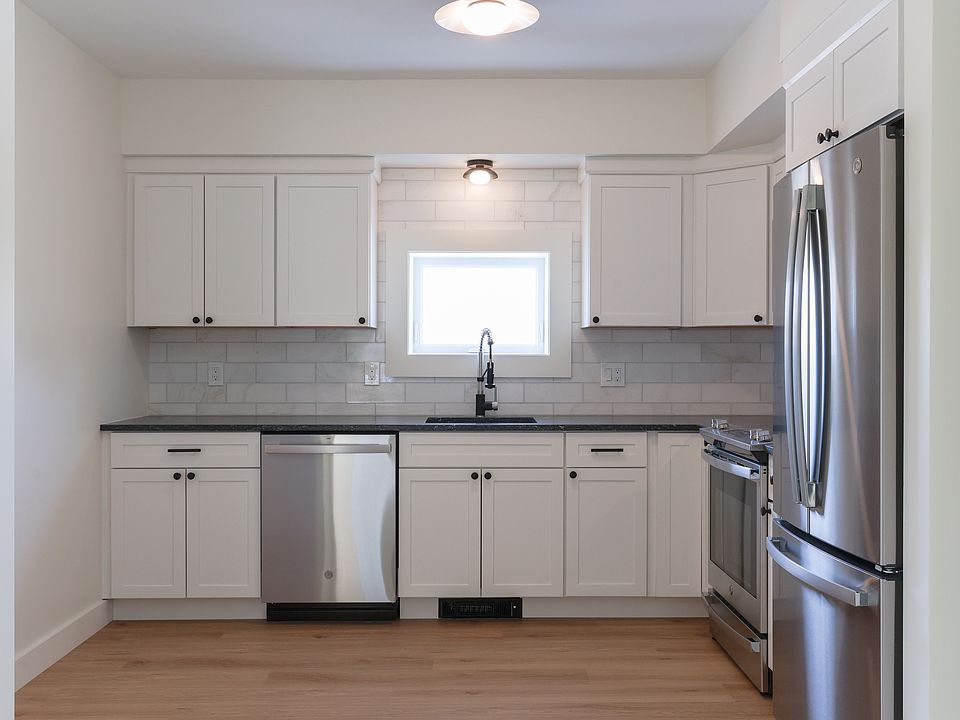 Kitchen with all new stainless steel appliances