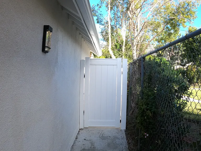 Private backyard entrance