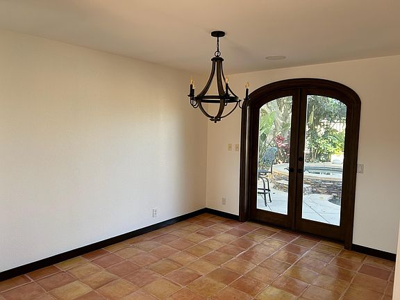 Large dining room with dimmable lights