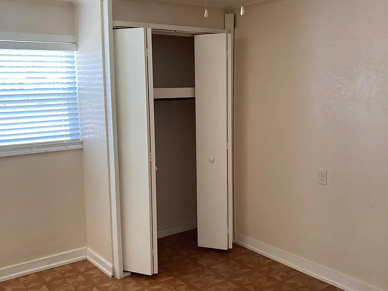 One of two closets in bed room