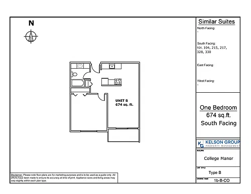 Floor plan 1 Bedroom