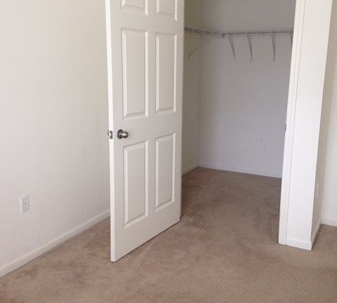 Large walk-in closet in master bedroom