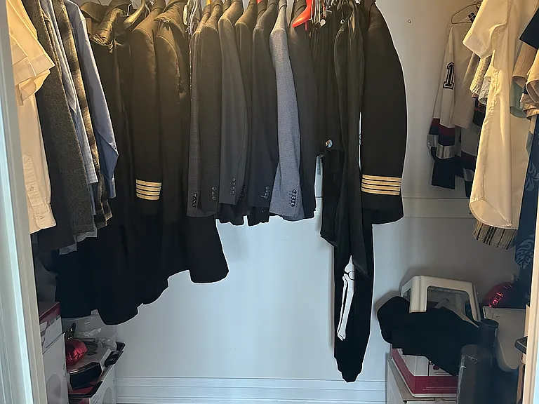 Walk in Closet in Main Master Bedroom