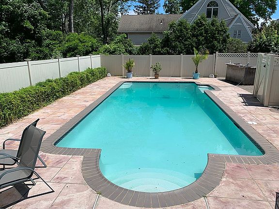 large concrete (gunite) pool