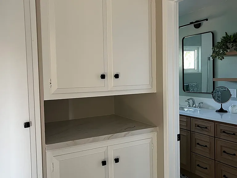 More storage in upstairs hallway.