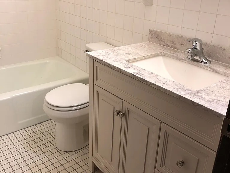 Updated bathroom floor
