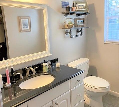 half bath off of master bedroom