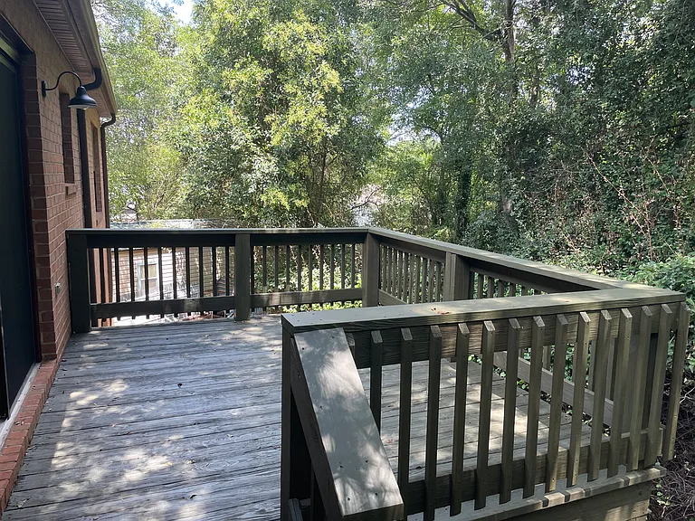 Private deck for entertaining or relaxing