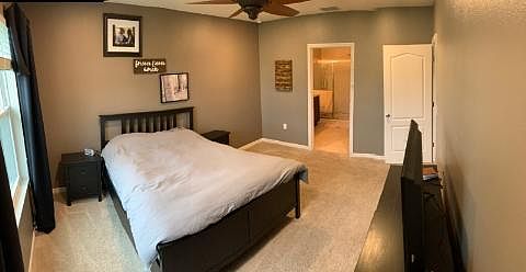 Master bedroom with furniture