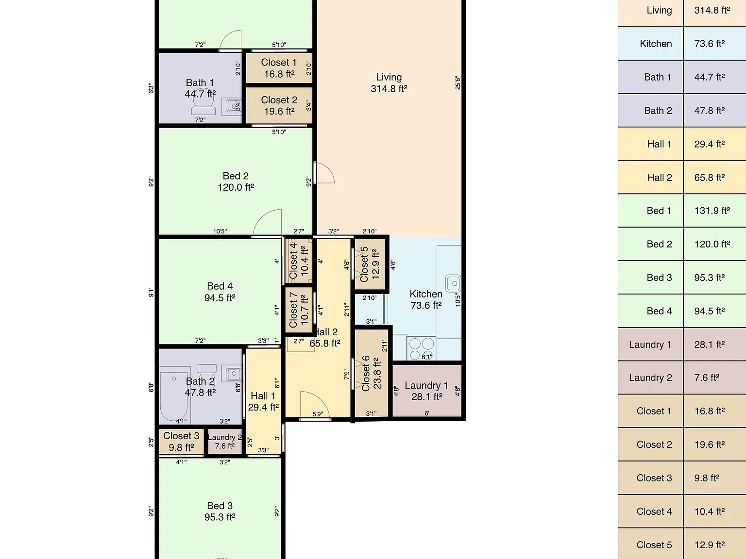 4 bed, 1170 sqft, $1,250 — Photo 1