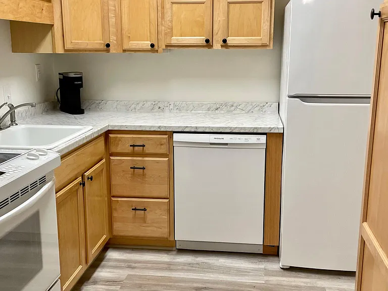 Kitchen with new dishwasher