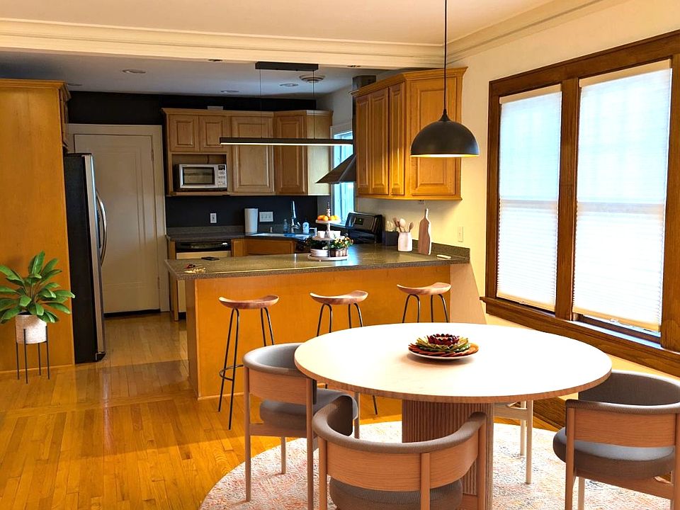 Dining room + kitchen