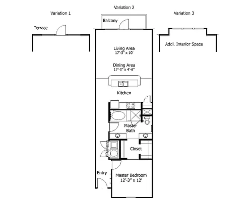 Floor plan Oaks 5A8
