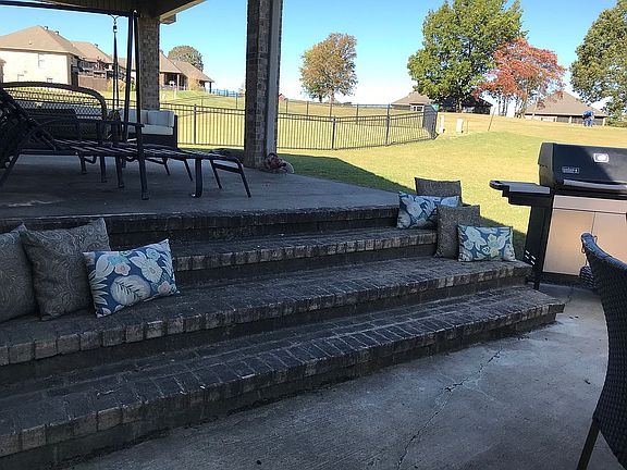 Extra wide steps for sitting