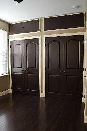 Closets in master bedroom