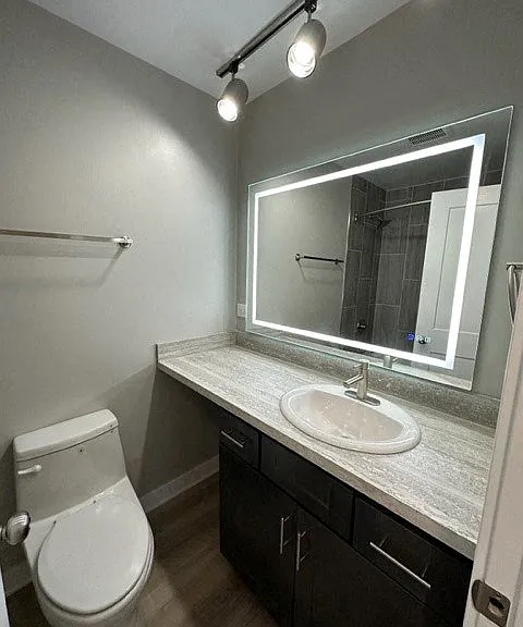 LED Bathroom Mirror With Steam Control In All Newly Renovated Apartment Homes