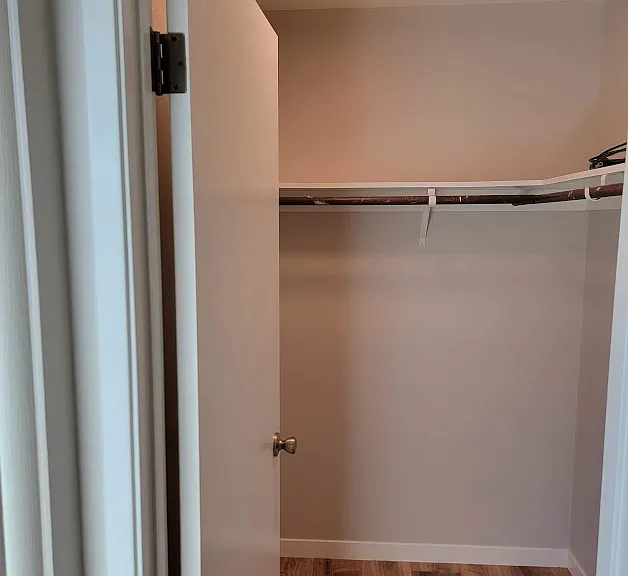 Walk in closet in Bedroom