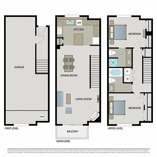 Floor plan Camellia Townhome