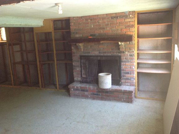Basement fireplace