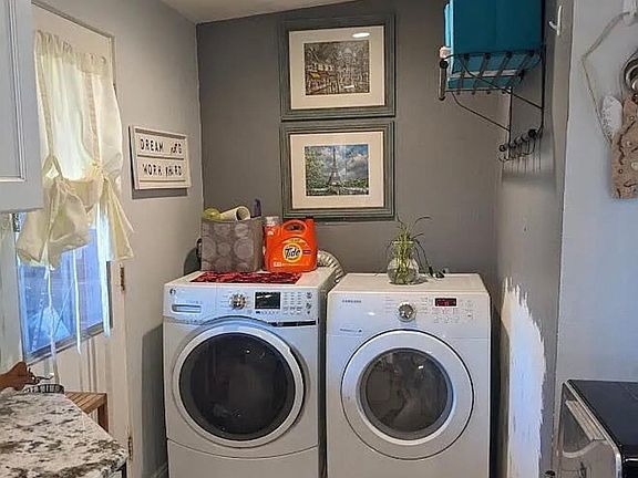 Laundry off kitchen